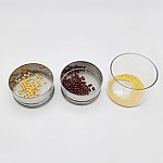  투명받침 콩,팥,좁쌀분리체/다용도분리체/혼합물분리체/눈의크기가다른체