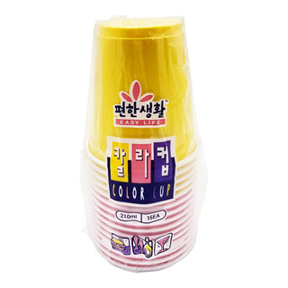 다회용칼라컵/칼라플라스틱컵/15개입