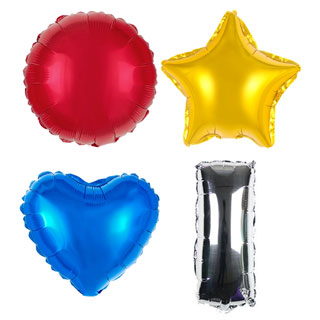 다양한모양의은박풍선/포일풍선/4종세트
