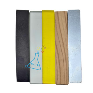 천재이상원 여러가지막대5종/나무막대,금속막대,유리막대,고무막대,플라스틱막대(노랑투명)