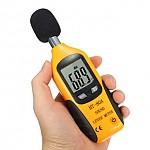 노랑색 소음측정기/소음기/소리측정기/디지털소리측정도구/소리세기측정도구/디지털소리측정도구