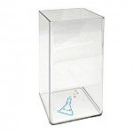 긴투명한사각통/지층실험용