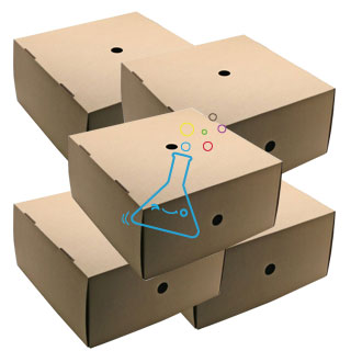 브라운어둠상자/옆면과윗면에구멍이있는어둠상자/5세트